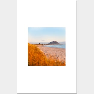 Mount Maunganui beach scene for covers, smartphone cases Posters and Art